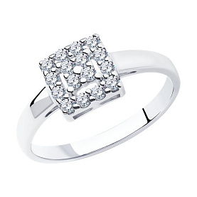 Кольцо SOKOLOV - Серебро 925, Фианит (арт. 94011712)