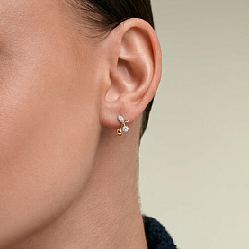 Серьги SOKOLOV - Золото 585, Фианит (арт. 0200998)