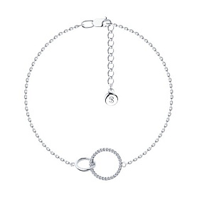 Браслет SOKOLOV - Серебро 925, Фианит (арт. 94050976)