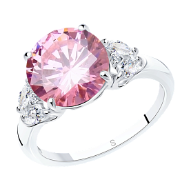 Кольцо SOKOLOV - Серебро 925, Фианит (арт. 94011803)