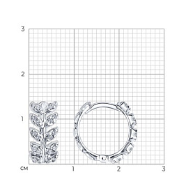 Серьги SOKOLOV - Серебро 925, Фианит (арт. 94026740)