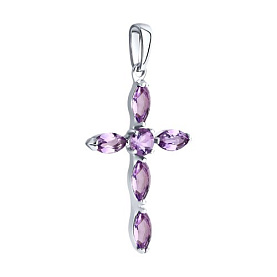 Подвеска SOKOLOV - Серебро 925, Аметист (арт. 92030509)