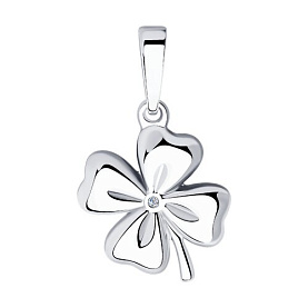 Подвеска SOKOLOV - Серебро 925, Бриллиант (арт. 87030060)