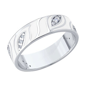 Кольцо SOKOLOV - Серебро 925, Фианит (арт. 94014426)