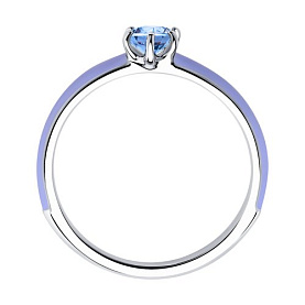 Кольцо SOKOLOV - Серебро 925, Фианит, Эмаль (арт. 94012772)