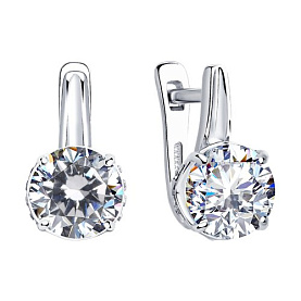 Серьги SOKOLOV - Серебро 925, Фианит (арт. 94023499)