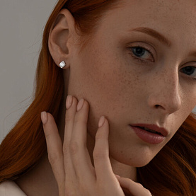 Серьги SOKOLOV - Серебро 925, Фианит (арт. 94021692)