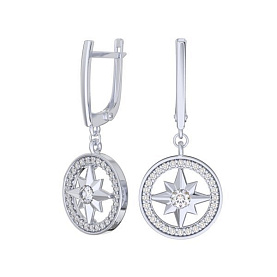 Серьги POKROVSKY - Серебро 925, Фианит (арт. 2101635-00775)