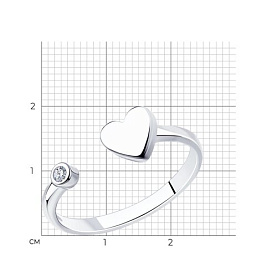 Кольцо SOKOLOV - Серебро 925, Фианит (арт. 94012714)