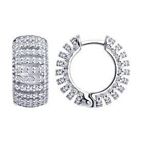 Серьги SOKOLOV - Серебро 925, Фианит (арт. 94027495)