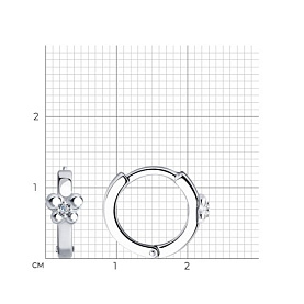 Серьги SOKOLOV - Серебро 925, Фианит (арт. 94025743)