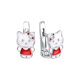 Серьги Talant - Серебро 925, Фианит, Эмаль (арт. 13-79-0001-29679)