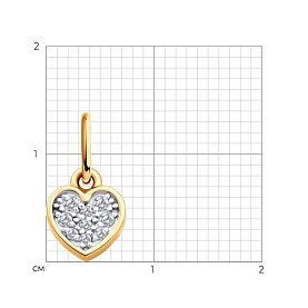 Подвеска Diamant - Золото 585, Фианит (арт. 51-130-02862-1)