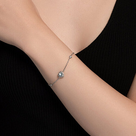 Браслет SOKOLOV - Серебро 925, Топаз, Фианит (арт. 92050168)