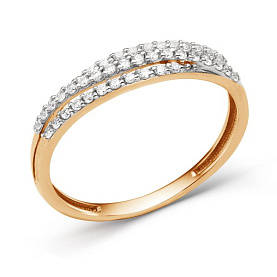 Кольцо ЮФ Династия - Золото 585, Фианит (арт. 000861-1102)