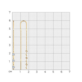 Серьги SOKOLOV - Золото 375, Фианит (арт. 022807-4)