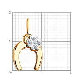 Подвеска SOKOLOV - Серебро 925, Фианит (арт. 93030338)