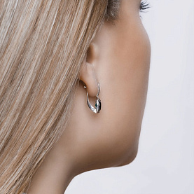 Серьги SOKOLOV - Серебро 925, Агат, Фианит (арт. 92021545)