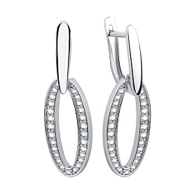 Серьги Talant - Серебро 925, Фианит (арт. 14-72-0001-11938)