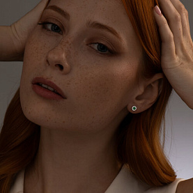 Серьги SOKOLOV - Серебро 925, Фианит (арт. 94024763)