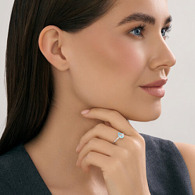 Кольцо SOKOLOV - Серебро 925, Топаз (арт. 92014661)