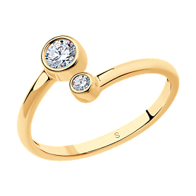 Кольцо SOKOLOV - Серебро 925, Фианит (арт. 93010520)