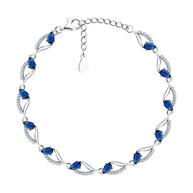 Браслет SOKOLOV - Серебро 925, Фианит (арт. 94051226-91)