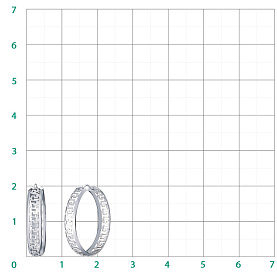 Серьги Атолл - Серебро 925 (арт. 20558-925)