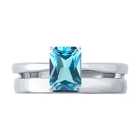 Кольцо SOKOLOV - Серебро 925, Топаз (арт. 92014721)