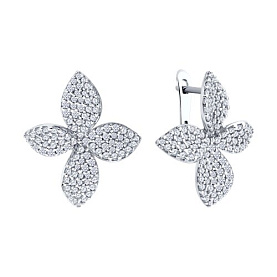 Серьги SOKOLOV - Серебро 925, Фианит (арт. 94027297)