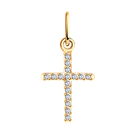 Подвеска SOKOLOV - Золото 375, Фианит (арт. 120309-4)