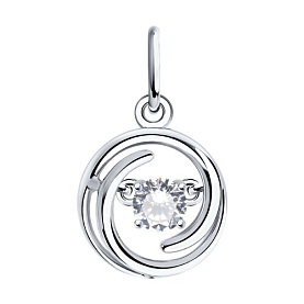 Подвеска SOKOLOV - Серебро 925, Фианит (арт. 94032117)