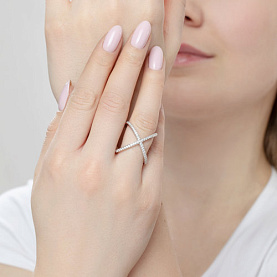 Кольцо SOKOLOV - Серебро 925, Фианит (арт. 94011298)