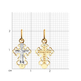 Подвеска SOKOLOV - Золото 585, Фианит (арт. 121315)
