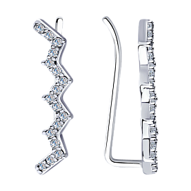 Серьги SOKOLOV - Серебро 925, Фианит (арт. 94023948)