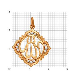 Подвеска SOKOLOV - Серебро 925, Фианит (арт. 93030204)