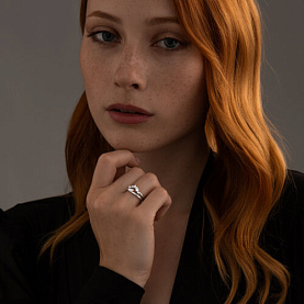 Кольцо SOKOLOV - Серебро 925, Фианит (арт. 94013804)