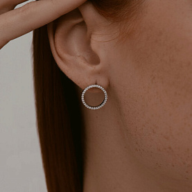 Серьги SOKOLOV - Серебро 925, Фианит (арт. 94026738)