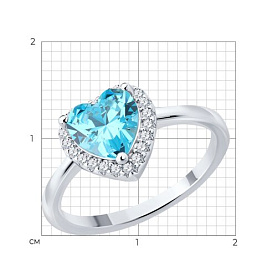 Кольцо SOKOLOV - Серебро 925, Фианит (арт. 94014488-91)