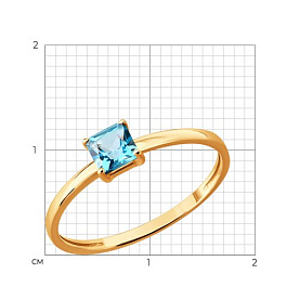 Кольцо SOKOLOV - Золото 585, Топаз (арт. 717394)