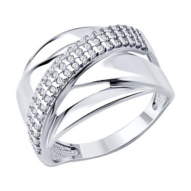 Кольцо SOKOLOV - Серебро 925, Фианит (арт. 94014850)