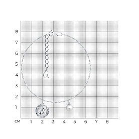 Браслет SOKOLOV - Серебро 925, Жемчуг имитация (арт. 94050980)