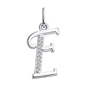 Подвеска SOKOLOV - Серебро 925, Фианит (арт. 94031367)