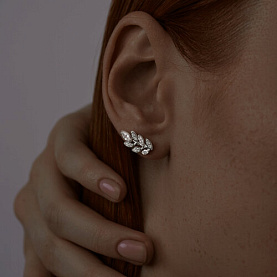 Серьги SOKOLOV - Серебро 925, Фианит (арт. 94025999)