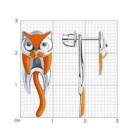 Серьги SOKOLOV - Серебро 925, Эмаль (арт. 94024026)