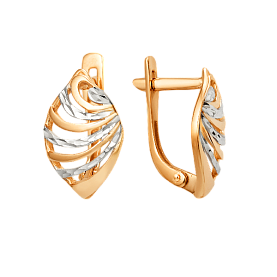 Серьги ЮФ Династия - Золото 585 (арт. 002072-1012)