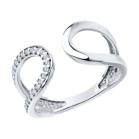 Кольцо SOKOLOV - Серебро 925, Фианит (арт. 94013697)