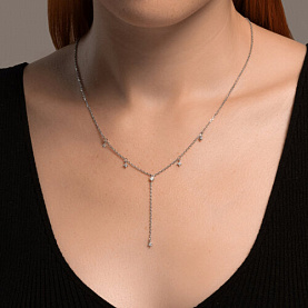 Колье SOKOLOV - Серебро 925, Фианит (арт. 94071013)