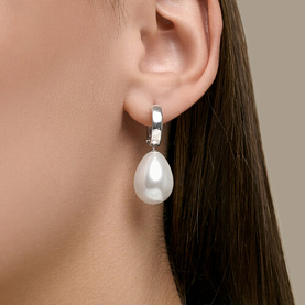 Серьги SOKOLOV - Серебро 925, Жемчуг синтетический (арт. 94027674)