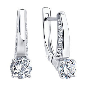 Серьги Diamant - Серебро 925, Фианит (арт. 94-120-02129-1)